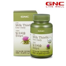 GNC 건강식품 비타민 비타민C [GNC]밀크씨슬 원 데일리 (60정) 30일분, 상세 설명 참조, 단일옵션