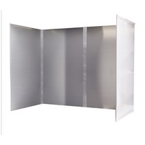 하모니 스테인레스 가스렌지 가림막 가드, 그레이-60X45X80cm 3면