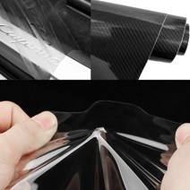 도어스텝 스커프 리어스텝 PPF필름 (2cm 5cm 7cm 10cm)/카본필름, 6D카본 블랙(7cm x 3m)