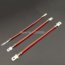 10CM 커스텀 2.8 4.8 6.3 암수 스페이드 커넥터 와이어 하네스 절연 슬리브 포함, 04 2 Male_01 2.8_02 BLACK