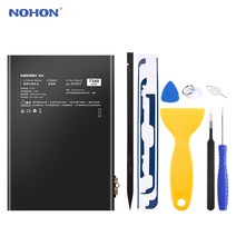 NOHON 자가수리 배터리 iPad Pro 12.9 10.5 9.7인치 iPad3 iPad4 iPad5 Air1 iPad6 Air2 Mini 1 2 3 4 노혼 교체 태블릿 배터리, iPad6 Air2 7340mAh