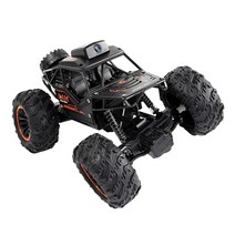 RC Car 24G 컨트롤러 앱 원격 제어 와이파이 카메라 고속 드리프트 오프로드 카 4WD 더블 스티어링 버기 RC 락 크롤러, Black