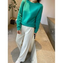 폭스 홀가먼트 울 라운드 데일리 겨울 캐시미어 니트