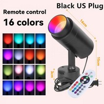 노래방 미러볼 조명 가정용 led 싸이키 디스코 RGB Led 스포트라이트 AJ 세트 트랙 레일 고정 장치 무대 스팟 분위기 파티 바 댄스 룸 ktv용, TypeA 24W US Plug
