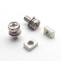 2세트 범용 오토바이 스쿠터 ATV 먼지 자전거 배터리 터미널 너트 및 볼트 나사 M5x10mm M6x12mm 4Ah 5Ah, 01 M5x10mm