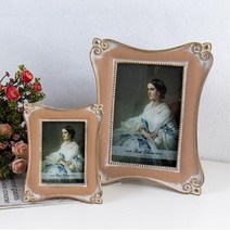 앤티크 사각 액자 납골당 책상 소품 예쁜액자 사진 집들이선물 웨딩, 5x7