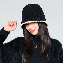 소프트 양털 벙거지 여성용 버킷햇