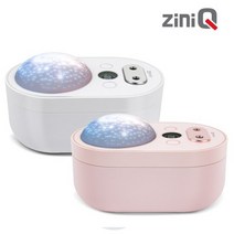 지니큐 초음파 듀얼 가습기 LED 무드등 파티등 1000ml 프로젝션램프 ZQ-HM900S, 핑크
