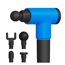 고주파 마사지기 바디 얼굴 4 헤드 근막 건 딥 스포츠 테라피 근육 쉐이핑 슬리밍 마사지, 03 Blue_03 영국