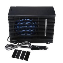 자동차 에어컨 휴대용 12V 팬 Ac 냉각 쿨러 증발 미니 컨디션 캠핑 밴 컨디셔닝 모터홈 캐러밴, 검은색
