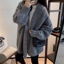 여자 롱 가디건 브랜드 가을 코디 겨울 두꺼운 따뜻한 스웨터 카디건 여성 일본 스타일