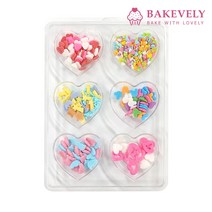 스프링클 6종 B형 빼빼로 머핀 컵케이크 데코 토핑 장식, 스프링클B형