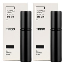 팅고 펌핑충전 향수공병 5ml, 블랙+블랙