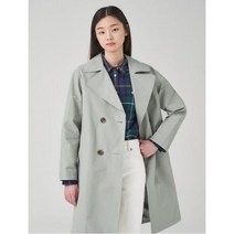 면 혼방 더블 트렌치 코트 라이트 그린(BF323TC05L)