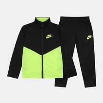 나이키 키즈 코어 트라이콧 긴소매세트 형광블랙 86F192KE4
