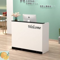 카운터 인포데스크 캐셔 안내데스크 계산대 카운터테이블 수납 ㄱ자 인포 카페 미용실 학원, 심플한 화이트 블랙마블