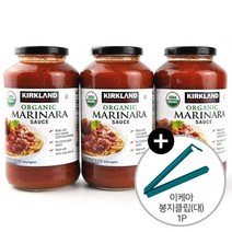 커클랜드 시그니쳐 유기농 마리나라 토마토소스 907g x 3병 + 이케아 봉지클립(대) 1P, 단품