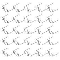 1500pcs 용접 막대 뜨거운 스테이플 수리 기계 플라스틱 용접 뜨거운 스테이플러 자동 범퍼 수리 사전 컷 웨이브 스테이플 0.6mm, 하나, 실버 & 블랙