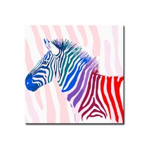 DIY캔버스페인팅 명화그리기 유화 세트 그림 액자, E18_무지개 얼룩말