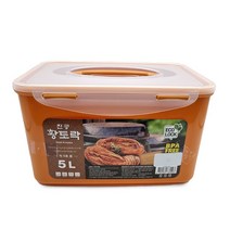 황토락 김치통 5호 중 5L 핸들 밀폐 절임 보관용기, 없음, 본상품