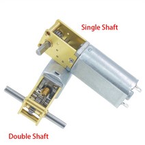 감속 기어 모터 속도조절 DC 3/6/12V 미니 마이크로 메탈 기어 모터 4-762RPM 1218-050 웜 스마트 자동차, 01 3V 4RPM_02 Double Shaft