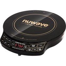 정품 Nuwe Gold 정밀 인덕션 쿡탑 휴대용 강력한 대형 8인치 가열 코일 100°F ~ 575°F 3가지 와트 설정 12인치 내열 조리 표면, PIC Gold