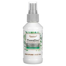 Quantum Health (퀀텀 헬스) 테라 아연 스프레이 에키나세아 및 엘더베리 페퍼민트 클러브 맛 함유 4 액량 온스(120 ml)옵션확인필수, 1개, 상세내용참조