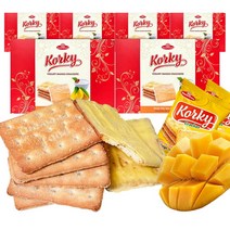 [뉴트리365] 6박스(144봉) 콜키 요구르트 망고크림 크래커 과자 간식, 상세 설명 참조
