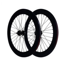 track fixie 자전거 플립플롭 휠 림 hight 70mm 전면 후면 32h 허브 단일 속도 자전거 바퀴 세트 고정 기어 알루미늄 합금, 페어 블랙