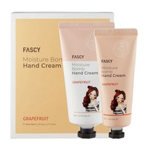 Fascy 파시 Grapefruit Moisturizing Hand Cream 고보습 자몽 핸드크림 80ml 2개입