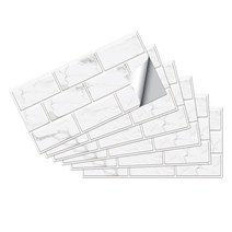 폴리싱타일 세라믹 대리석 다양한 3D 욕실 방수 주방 증거 벽 데칼 장식 타일 스티커 자체 접착 PVC 벽지, [06] FG-06, [04] 30cmX15cmX24pcs
