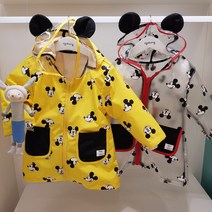 아가방 22신상 베이비페어! 캭 귀욤 월트디즈니 미키마우스 트렌치코트! 후드까지 쓰면 너무 귀여워 미키 우비! 고퀄러티 소재 비옷 파우치까지 같이 아동 우비! 매장초인기템