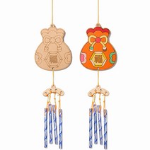 민화샵 드림캐쳐만들기 아이방꾸미기 벽면인테리어 자개모빌 감성소품, 복주머니 UDPWD0269