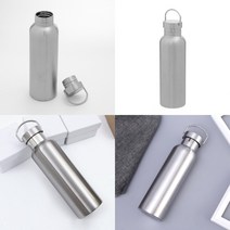 요비월드 이중스텐 손잡이보냉병 750ML 실버 등산물병 요가텀블러 캠핑물통
