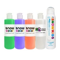 스노우키즈 스노우 물감 250B + 괴물 물감 250 + 플레이버블 250ml, 4색