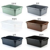 PLATAPIO 박스형 트레이 식기수거함 설겆이통 식기 수거박스 1개 색상선택, 수거박스-투명색
