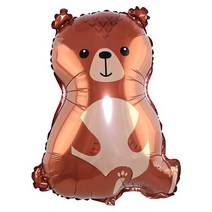 아기 곰 은박 풍선 생일 홈 파티 백일 천일 데코 장식 용품, 아기곰 풍선