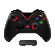 Xbox one 무선 컨트롤러 게임 패드 pc 호환 조이스틱에 적합, 검정 빨강, 1개