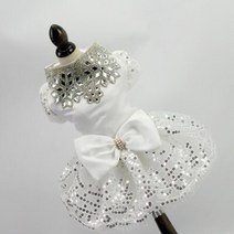 반려동물 퀸 웨딩드레스