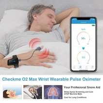 Wellue Checkme 블루투스 맥스 하트슬래그미터 Slaaptracker Spo2 Sonde Pulsox, 한개옵션0