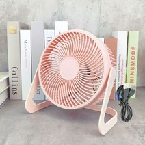 Z3JC USB 선풍기 미니 무음 5인치 6인치 8인치 사무실 책상 순환 선풍기 차량용 선풍기, Z3JC 【소녀 핑크】+USB 연장선, 【8인치】【업그레이드 모터】【추천】