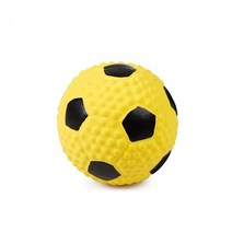강아지공삑삑이 천연 라텍스공 반려견 장난감 새로운 이빨 개 배구 소리, 04 Yellow football_02 L