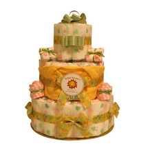 하기스기저귀케이크3단 회사동료직원 아기탄생 백일 돌잔치선물, 남아용, 2단계 백일전(소형), 긴팔