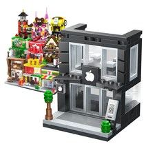 [알꿀밤-레고호환-건축] LM스트리트 샵 시리즈LM (소형), LM애플 스토어LM