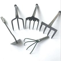 조개 잡이 도구 체험 도구 쟁쇠 맛조개 삽 갈퀴 쇠스랑, 4- 톱니 스테인리스 스틸 갈퀴