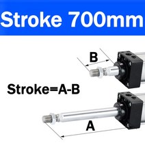 SC32/40/50/63 공압 실린더 P iston 복동 에어 실린더 50/75/100/125/150/200/250/300/400/500/600/800/10, 16 Stroke700 mm_03 BORE 50mm
