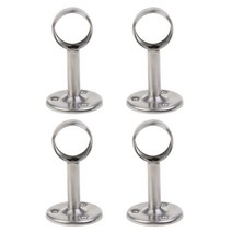 4Pcs 천장 마운트 커튼 막대 브래킷 플랜지 막대 홀더 파이프 플랜지 소켓, 한개옵션0, 보여진 바와 같이