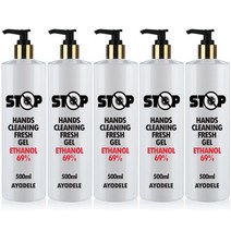 아요델 알콜69% 순간증발 손세정제 500ml x 5개 / 총2500ml