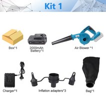 Newone-20V 휴대용 컴퓨터 청소기 전기 공기 송풍기 먼지 제거 컴퓨터 먼지 집진기 공기 송풍기 4A 배터리, 01 kit1_02 EU