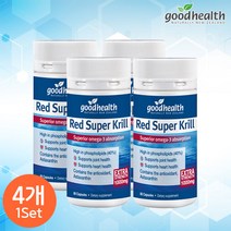 굿헬스 레드 슈퍼 크릴오일 1000mg 60캡슐, 4세트